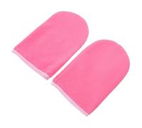 PAMINGONO Guantes De Parafina De Tela Gruesos Borde Blanco Rosa, Cubremanos De Cera Caliente Para Spa, Mascarilla Térmica Hidratante Para Cuidado De Manos