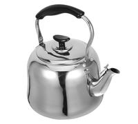 PAMINGONO Hervidor de Agua Silbante 4l de Acero Inoxidable 201 Grueso para Estufa Gas, Eléctrica E Inducción con Mango Ergonómico Antideslizante, Tetera Grande para Camping y Uso Doméstico