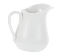 PAMINGONO Jarra Capacidad Blanco Leche de Microondas de Cerámica Color para con Diseño de Boquilla Estrecha 450 Ml, Resistente Adecuada en y para Cenas Casa y Fiestas