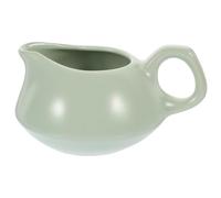 PAMINGONO Jarra Fácil de Limpiar con Gran Capacidad Verde de Cerámica y Diseño Elegante para Salsa y Leche para Uso en Cocina y Mesa