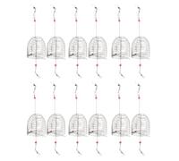 PAMINGONO Jaulas Metálicas Soporte Portátil 12 de Acero Inoxidable para Trampa de Pesca Mecanismo de Apertura Rápida para Cebo de Carpa en Río y Pesca en Barco