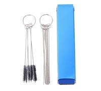 PAMINGONO Juego de 3 Cepillos Limpiadores de Chorro de Carburador de Acero Inoxidable para Carburadores de Equipos Motorizados Fácil de