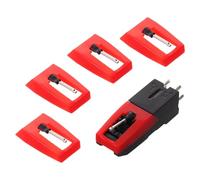 PAMINGONO Juego de Agujas para Cartuchos de Tocadiscos Aguja de Repuesto para Vinilo, Accesorio Compatible Cartucho de Disco Fonográfico, Piezas de Repuesto para Tocadiscos Vintage para Uso