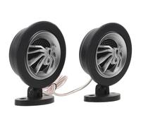 PAMINGONO Juego de Altavoces Tweeter para Coche 1,5 con Cúpula de Panal, Piezoeléctrico Ajustable 45°, Altavoces de Agudos de Alta Frecuencia para Audio Automotriz