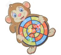 PAMINGONO Juego de Dardos Adhesivos Tablero Pequeño, 1 Set con 3 Bolas Pegajosas y Gancho, Juego Educativo de Mesa para Interior, Coordinación Mano-Ojo y Diversión Familiar Color Aleatorio