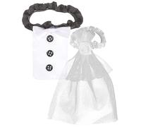 PAMINGONO Juego De Decoración De Vino Fundas para Copas De Vino Rosado Y Accesorios para Fiestas De Bodas.