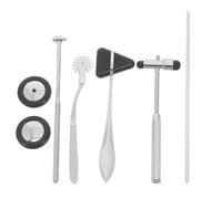 PAMINGONO Juego de Martillos Neurológicos Clínicos Multifuncional 5 Piezas Negro Mango Ergonómico para Diagnóstico Médico y Examen Neurológico Profesional Portátil