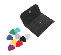 PAMINGONO Juego de Púas de Fieltro para Instrumentos de Cuerda, 10 Piezas Bolsa Redonda de Fieltro, Diseño Triangular y Corazón, Compatibles Ukelele para Presentaciones Acústicas