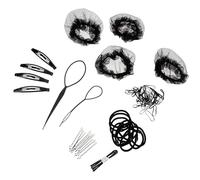 PAMINGONO Juego de Redes Elásticas Invisibles para Moño de Pelo, 4 Unidades, Tamaño Ajustable, Malla Fina Transpirable, para Mujeres y Niñas, Uso en Ballet, Danza y Competición, Accesorio