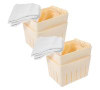 PAMINGONO Kit de Fabricación de Tofu Plástico Molde para Prensar Queso Casero Herramienta de Cocina para Prensado de Agua Caja de Molde DIY para Tofu Saludable y Fresco Casa