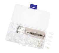 PAMINGONO Kit de Reparación de Almohadillas Nasales de Silicona para Gafas Antideslizantes Cámara de Aire 25 Pares Incluye Herramientas para Reemplazo Compatible Gafas Uso Diario Cómodo