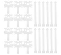PAMINGONO Kit de Reparación para Persianas Verticales 12 Piezas, Soporte Plástico Resistente para Lamas y Portadores de Recambio, Accesorios para Cortinas en Hogar, Fácil Instalación y Uso