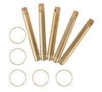 PAMINGONO Kit Portátil de 5 Cucharas Metálicas para Limpiar Cera de Oídos con Llavero Herramienta Compacta para Eliminación Segura de Cerumen Limpieza Suave para Uso en Casa y Viaje