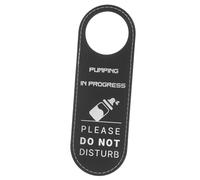 PAMINGONO Letrero Colgante para Puerta de Sala de Lactancia de Piel Doble Cara 240X80X3 MM Señal No Molestar para Espacio Maternal Uso Hoteles y Lugares Públicos