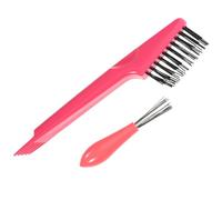PAMINGONO Limpiador de Cepillos para Cabello 2 Unidades Rosa Herramienta de Limpieza Ergonómica para Peine y Cepillo Removedor de Pelo para Uso en Salón y Hogar Accesorio Ligero y