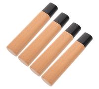 PAMINGONO Mango de Madera de Haya para Cuchillo Sashimi Japonés, Repuesto Pequeño de 4,6 Pulgadas, 4 Piezas para Bricolaje, Mango Estable y Ergonómico para Cuchillos de Cocina