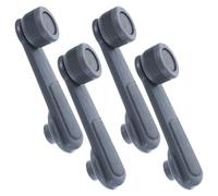 PAMINGONO Manivelas para Elevalunas Manuales de Coche, Juego de 4 Unidades, Manija de Ventana de Abs Gris, Repuesto Compatible para Manivela de Puerta Automotriz, Accesorio Interior