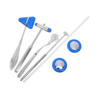 PAMINGONO Martillo Neurológico Multifuncional 5 Piezas Azul, Herramientas de Diagnóstico Clínico y Examen Físico, Martillos de Prueba Neurológica para Uso Hospitalario y Estudiantes de Pa