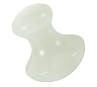 PAMINGONO Masajeador Facial y Rodillo Gua Sha Forma de Hongo Natural, Herramienta Manual Transparente para Masaje Corporal y Facial, Tamaño Medio, Uso Relajante y Cuidado Piel