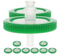 PAMINGONO Membranas de Filtración Hidrofílicas 10 Unidades 0.45 Micrones Diámetro 25 MM para Filtración de Soluciones y Tampones en Laboratorio Color Aleatorio