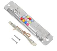 PAMINGONO Mezuzá de Metal Plateado con Pergamino Kosher para Puerta, Decoración Religiosa para Hogar, Adorno Mezuzá Sagrada con Escritura Retro, Protección y Bendición para Marco de Puerta