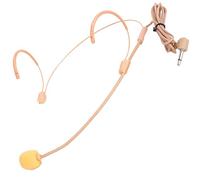 PAMINGONO Micrófono de Diadema Cable para Hablar y Cantar Auriculares Micrófono Duradero Color Piel Práctico para Aula y Presentaciones Diseño Ligero y Cómodo