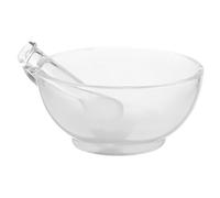 PAMINGONO Mortero y Cuenco de Vidrio Duradero para Mezcla en Laboratorio y Cocina Pilón para Molienda