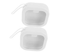 PAMINGONO Organizador De 2 para - Contenedores Portátiles para Accesorios - Porta Horquillas Apilable - Dispensador De Hisopos - Organizador De Joyas De Viaje