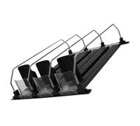 PAMINGONO Organizador de Bebidas Autoempujable para Refrigerador 3 Piezas Set, Empujador de Reposición de Estantes para Latas y Botellas de Refresco, Tamaño 380-390 Mm, Material Duradero