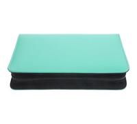 PAMINGONO Organizador de Medicamentos Tamaño A6, Estuche Portátil de Viaje con 6 Bolsitas con Cremallera, Caja Almacenaje Pastillas Verde Pu, Organizador de Suplementos Compacto