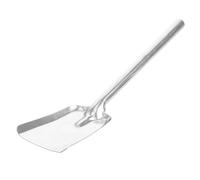 PAMINGONO Pala de Hierro Fundido Grueso para Carbón y Chimenea Pala Grande para Cenizas con Mango Largo Ergonómico Herramienta Resistente para Estufas y Barbacoas Limpieza de Fuego en