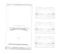 PAMINGONO Paleta De Maquillaje Vacía Cuadrada 4 Unidades Mini Transparente Para Sombras De Ojos Portátiles Niñas Viaje Bandeja Plástica Resistente