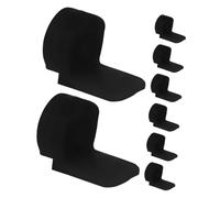 PAMINGONO para Tocar Mayor Estabilidad para Clarinete 8 Piezas de Almohadillas de Silicona Soporte Cómodo para Dedos y Pulgar Reposapiés Negro