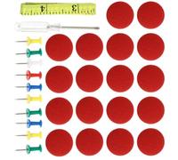 PAMINGONO Pasadores de Reparación para Techo de Coche 50 Piezas, Remaches para Revestimiento Interior, Botón de Fijación de Tela en Color Rojo, Kit Compatible Mayoría de Color Aleatorio