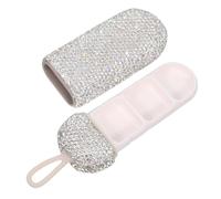 PAMINGONO Pastillero Impermeable Moderno Pequeño para Viaje Accesorios para Pastillero Portátil Color Blanco