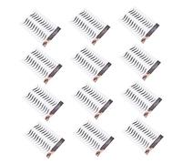 PAMINGONO Pegatinas Para Cejas 12 Unidades 6d Impermeables Negras Plantilla Realista Para Cejas Claras Uso Facial Temporal Sin Daño