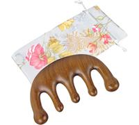 PAMINGONO Peine de Masaje de Sándalo para Cabello y Cuero Cabelludo Diseño Único y Pulido Exquisito que Estimula Puntos de Acupuntura y Mejora la Circulación Sanguínea Colección Familiar