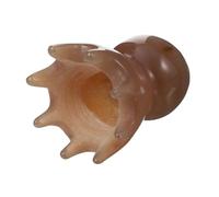 PAMINGONO Peine Masajeador de Cuerno de Yak Cuidado del Cabello, Material Sintético Superficie y Borde Redondeados, Adecuado para Mujeres y Hombres