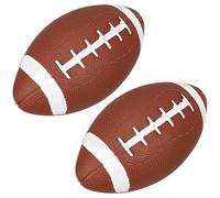 PAMINGONO Pelota de Rugby Inflable para 2 Unidades 17 Cm PVC Seguro y Suave Balón de Entrenamiento para Ejercicios de Rugby y Juegos Infantiles en Exteriores