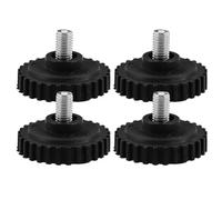 PAMINGONO Pies de Goma de Repuesto para Báscula Digital de Cocina, Base de Acero Inoxidable Plegable, 4 Unidades Compatibles 60-200 Kg, Accesorios Antideslizantes para Balanza Portátil