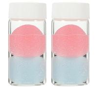 PAMINGONO Pinzas Limpiadoras para Extensiones de Pestañas 2 Piezas Líquido Removedor de Pegamento y Esponjas para Limpieza Rápida, Kit Profesional para Salones y Uso Color Color Aleatorio