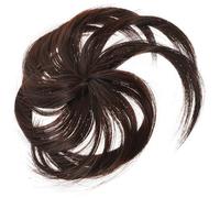 PAMINGONO Postizo Flequillo Clip In para Mujer Pieza de Reemplazo de Cabello Recto sin Costuras Color Marrón Oscuro Natural y Seguro para Uso Diario y Eventos