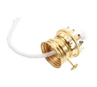 PAMINGONO Quemador Lámpara de Aceite Retro Regulador Queroseno Base Metal Ajustable para Camping Emergencia Iluminación Exterior Accesorio Lámpara Aceite Vintage 1 Unidad Dorado