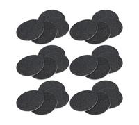 PAMINGONO Recambios de Lija para Pies 120 Piezas de Piedra Volcánica Negra, Compatibles Herramientas Eléctricas para Eliminar Durezas y Callos en Pedicura