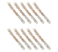 PAMINGONO Rollos de Mezuzá Kosher para Puertas Judías 10 Piezas, Pergamino Judío Preenrollado 7,5 X 1 Cm, Decoración Religiosa para Hogar, Escritura Hebrea para Bendición Casa