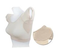 PAMINGONO Ropa Interior Absorbente de Sudor con Almohadilla Transpirable y Antideslizante para Mujer Diseño Ultrafino y Lavable Compresa para Axilas Cómoda y Elástica Talla Única Piel