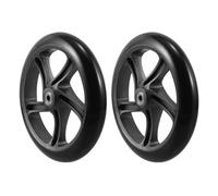 PAMINGONO Ruedas de Repuesto para Sillas de Ruedas 8 Pulgadas 200 MM de Poliuretano PU Antideslizantes Silenciosas y Duraderas Pack de 2 Unidades para Sillas Manuales y Andadores