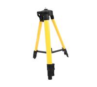 PAMINGONO Soporte de Nivel de Burbuja de 1.2 Metros Amarillo con Trípode de Acero Ajustable para Mediciones Precisas y Soporte Fuerte en Construcción