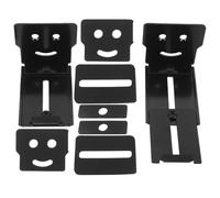 PAMINGONO Soporte de Pared Ajustable para Barra de Sonido, Soporte Metálico Negro para Altavoces de 8x5x6 Cm, 2 Piezas, Compatible Altavoces Pequeños, Montaje Estable para Audio en