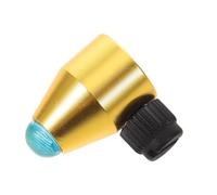 PAMINGONO Soportes Aplicables para Pies de Diapasón Metálicos con Base de Cristal Redonda de Jade Azul Lago, Accesorios de Aleación de Aluminio para Afinación y Uso en Instrumentos